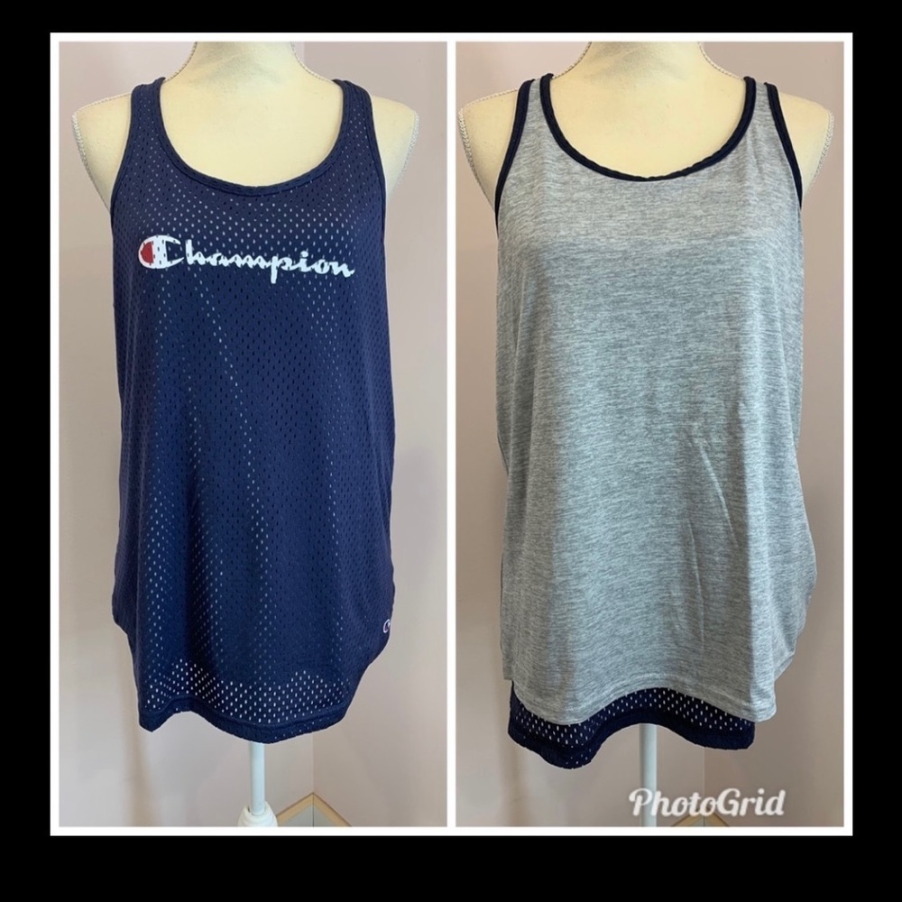 Bundle of 2 Reversible Tanks by champion - Size MEDIUM - Picture 3 of 3